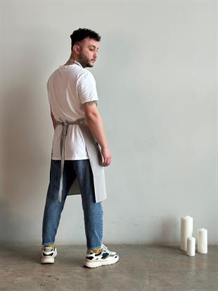 K-144 Colour – Açık Gri Boydan Önlük