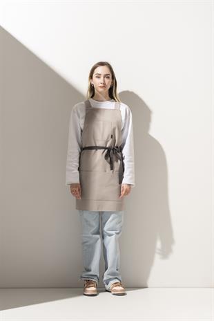 K-155 Holly – Açık Gri Boydan Önlük