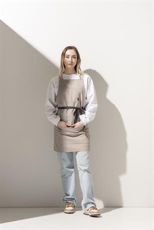 K-155 Holly – Açık Gri Boydan Önlük