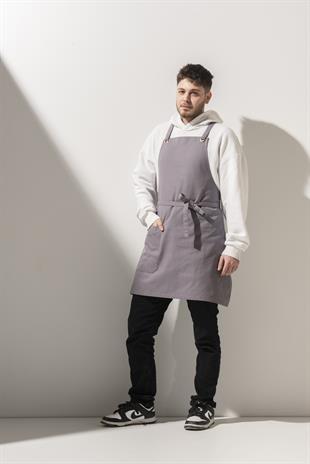 K-172 Mabel – Açık Gri Boydan Önlük