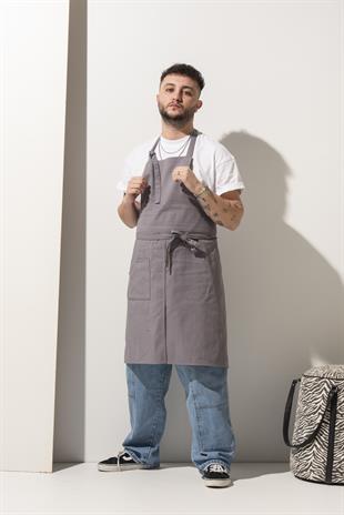 K-176 James – Açık Gri Boydan Önlük