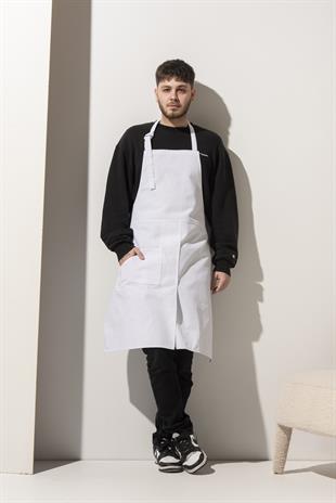 K-176 James – Beyaz Boydan Önlük