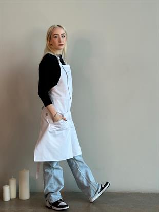 K-176 James – Beyaz Boydan Önlük