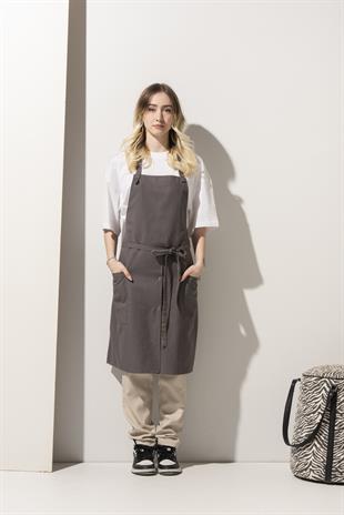 K-181 Breda – Koyu Gri Boydan Önlük