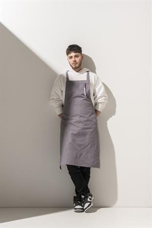 K-182 Basic – Açık Gri Boydan Önlük