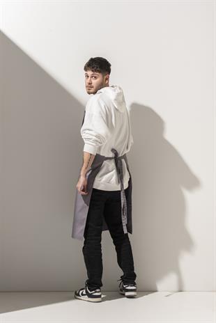 K-182 Basic – Açık Gri Boydan Önlük