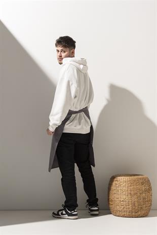 K-187 Classic – Açık Gri Boydan Önlük