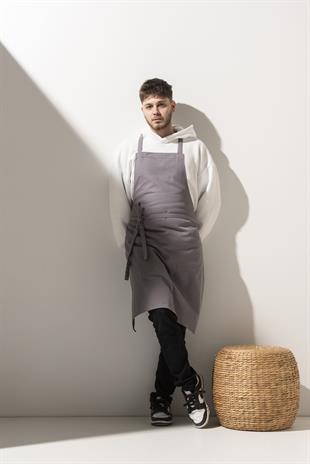K-187 Classic – Açık Gri Boydan Önlük