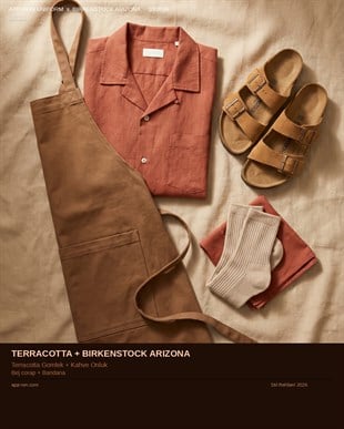 Terracotta + Birkenstock Arizona - Stil Seti