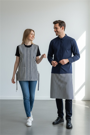 YL-03 HUNTER– Erkek Çizgili Kot Servis Yeleği - Çizgili Kot