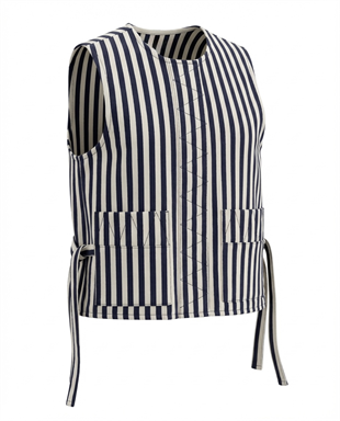 YL-03 HUNTER– Kadın Çizgili Kot Servis Yeleği - Çizgili Kot