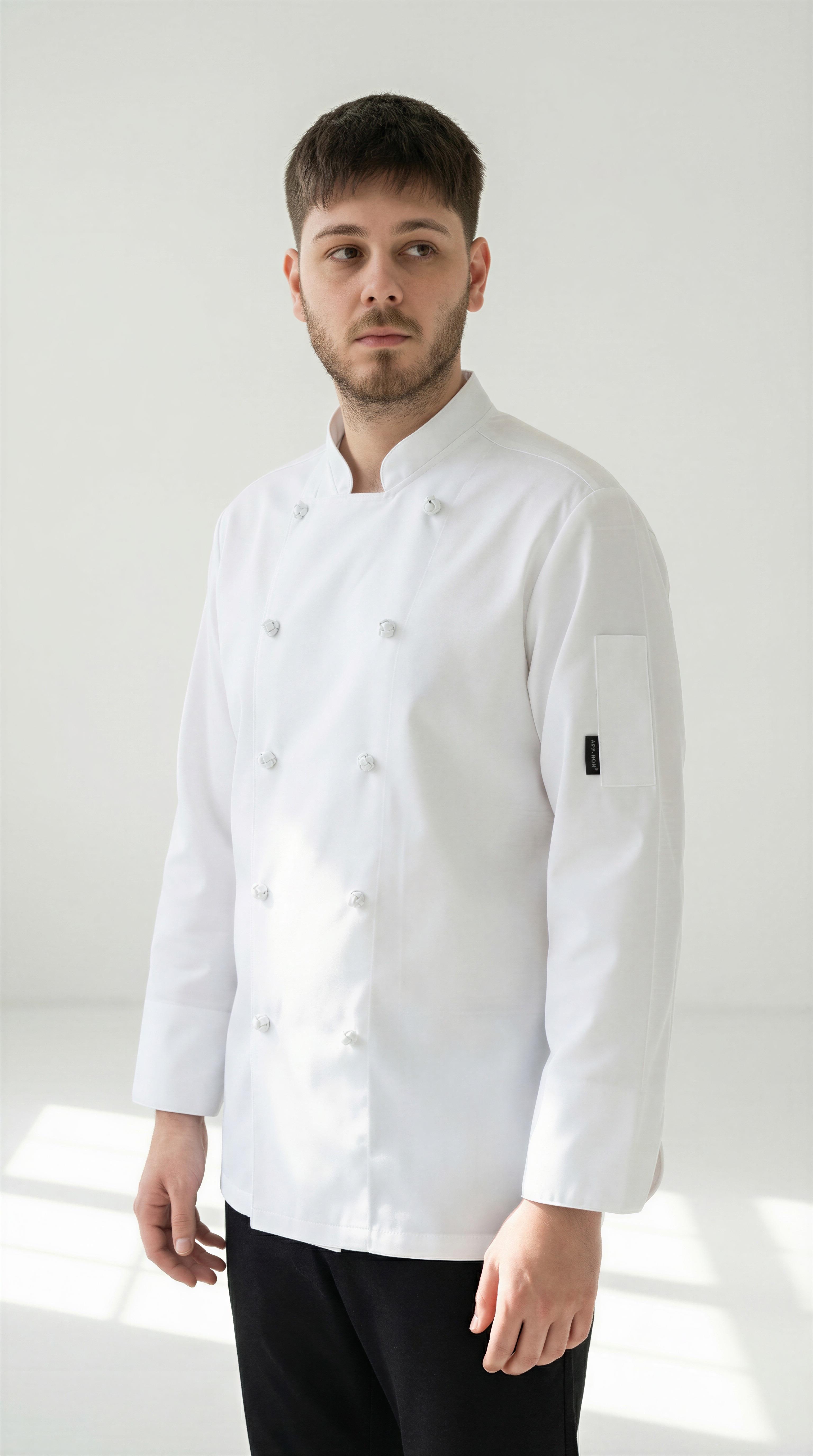 APP-RON SIGNATURE – Erkek Çin Düğmeli Şef Ceketi