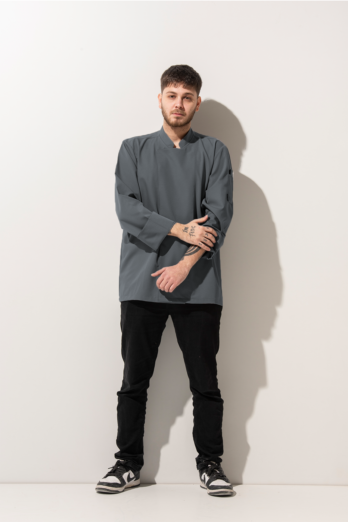 C-01 CLASSIC - Antrasit Şef Ceketi 