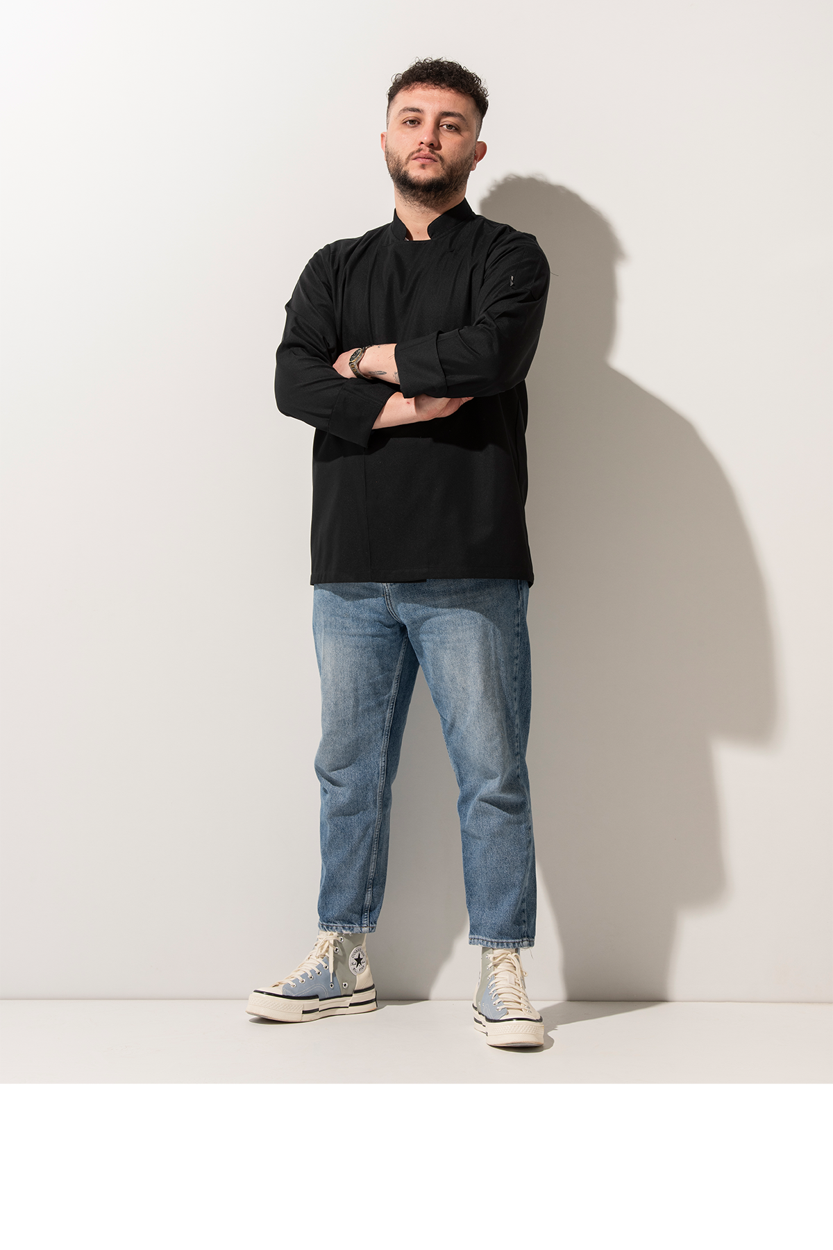 C-01 CLASSIC - Siyah Şef Ceketi 