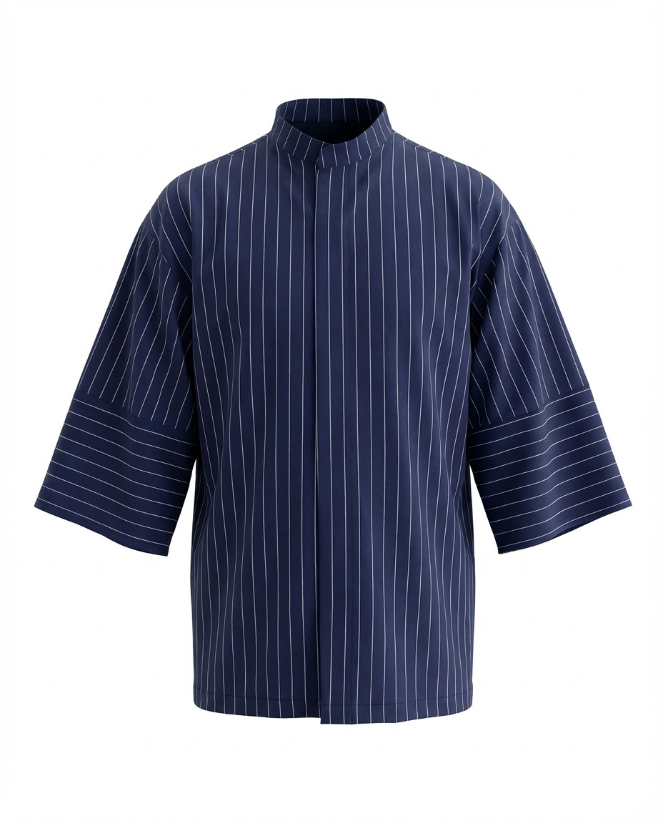 C-11 Mai Oversize – Lacivert Şef Ceketi