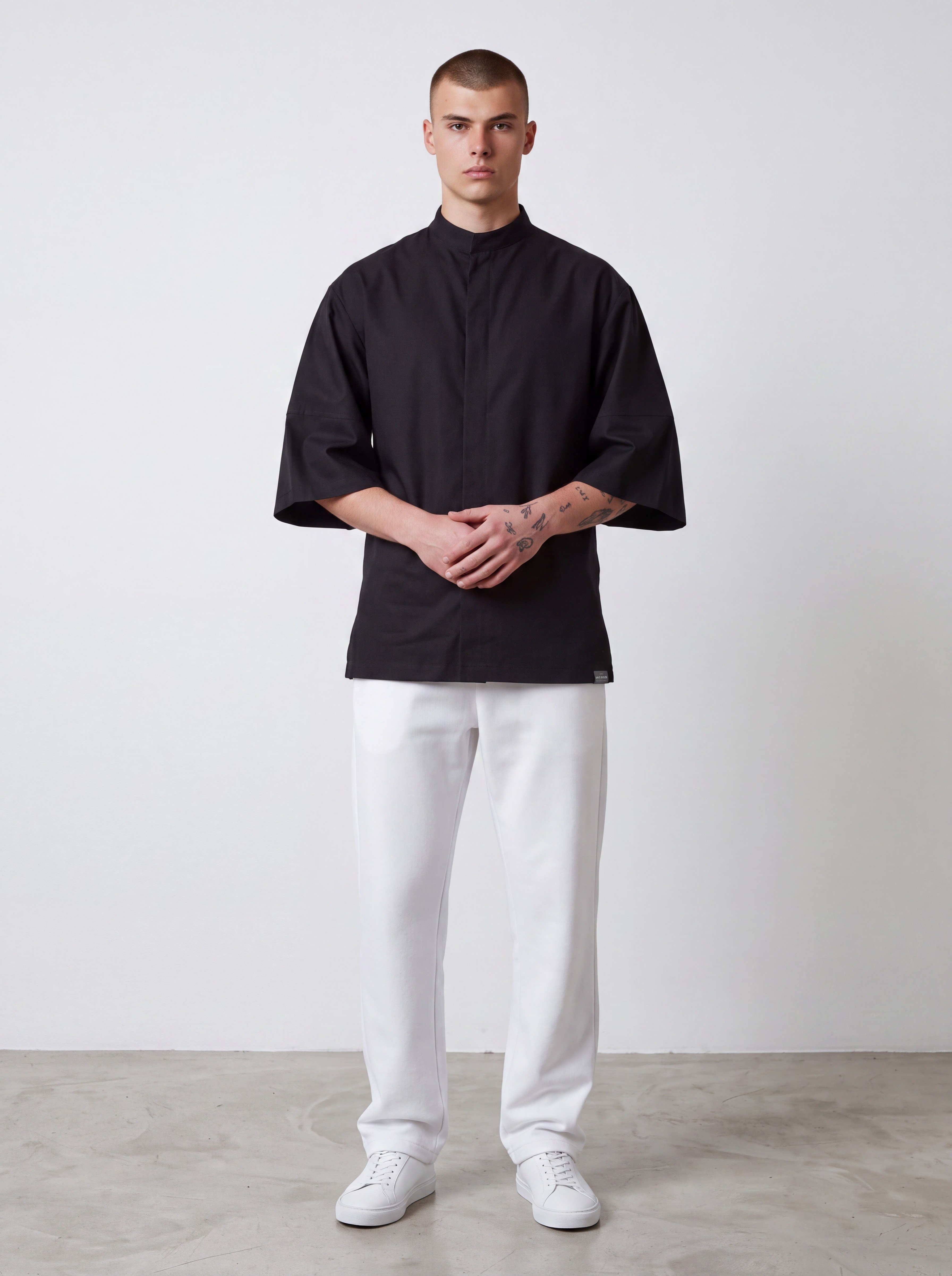 C-11 Mai Oversize – Siyah Şef Ceketi