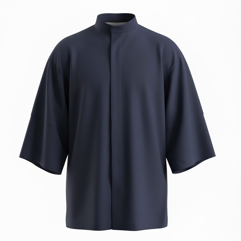 C-11 Mai Premium - Oversize Şef Ceketi - Lacivert
