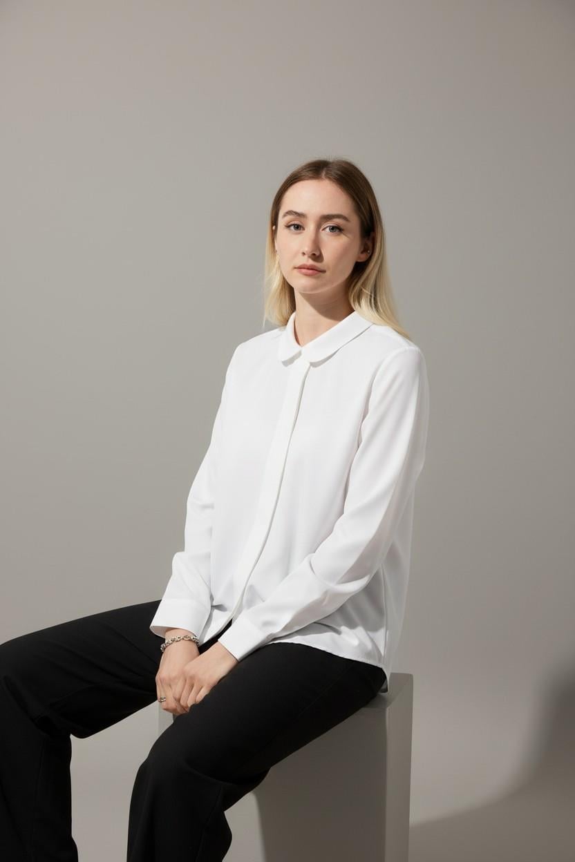 C-13 MONACO – Kadın Beyaz Şef Ceketi