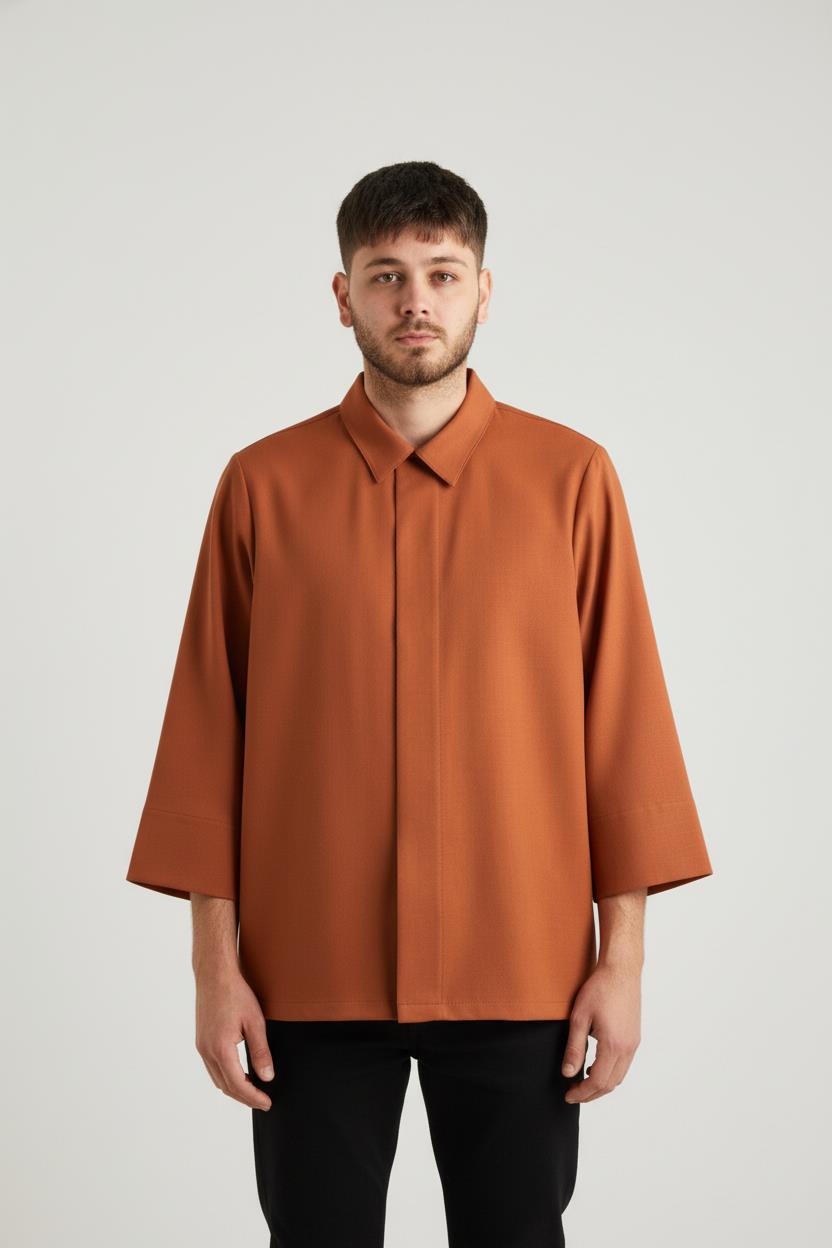 C-15 KETEN – Erkek Kiremit Şef Ceketi