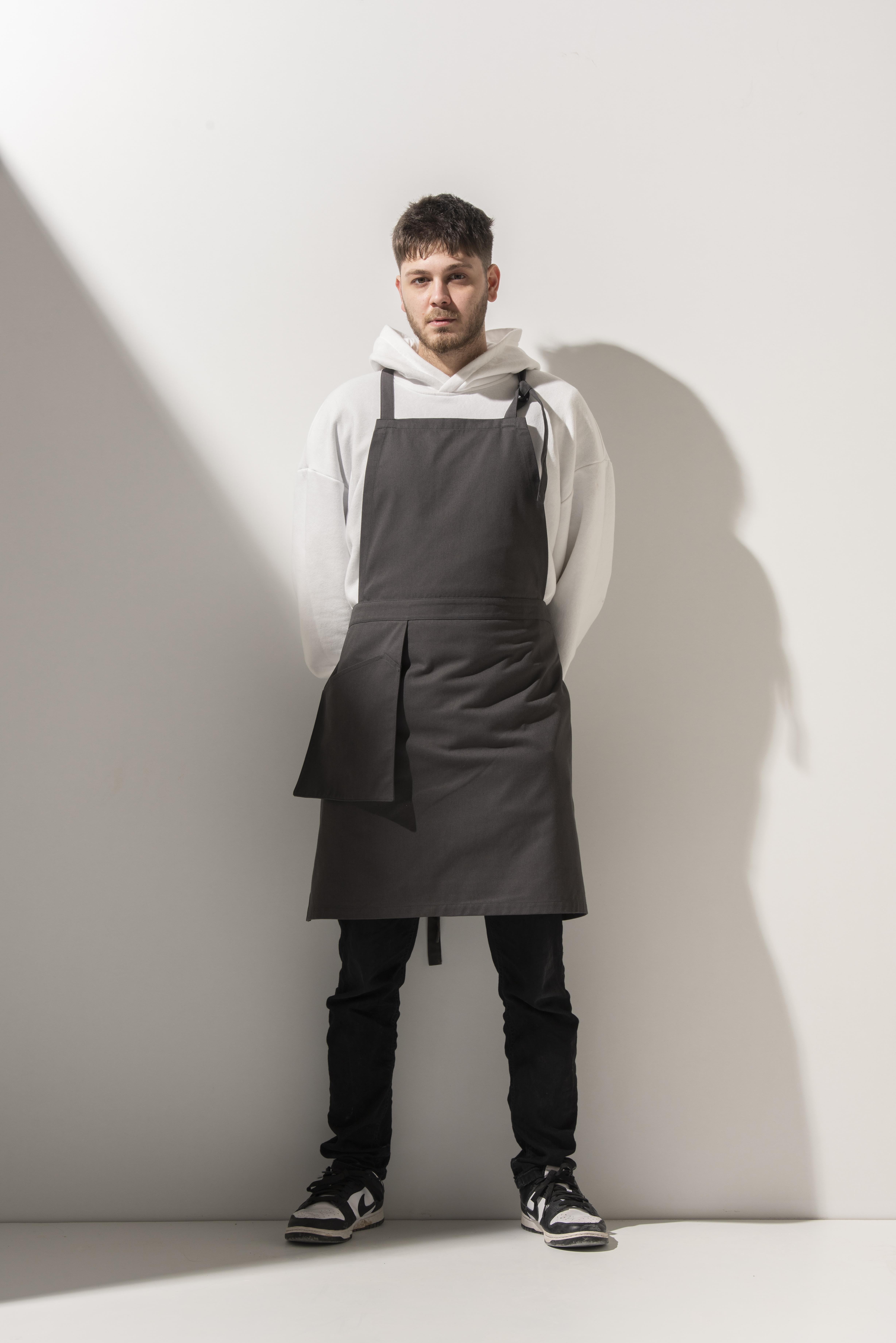 K-106 GRANT - Cep Detaylı  Antrasit Önlük 