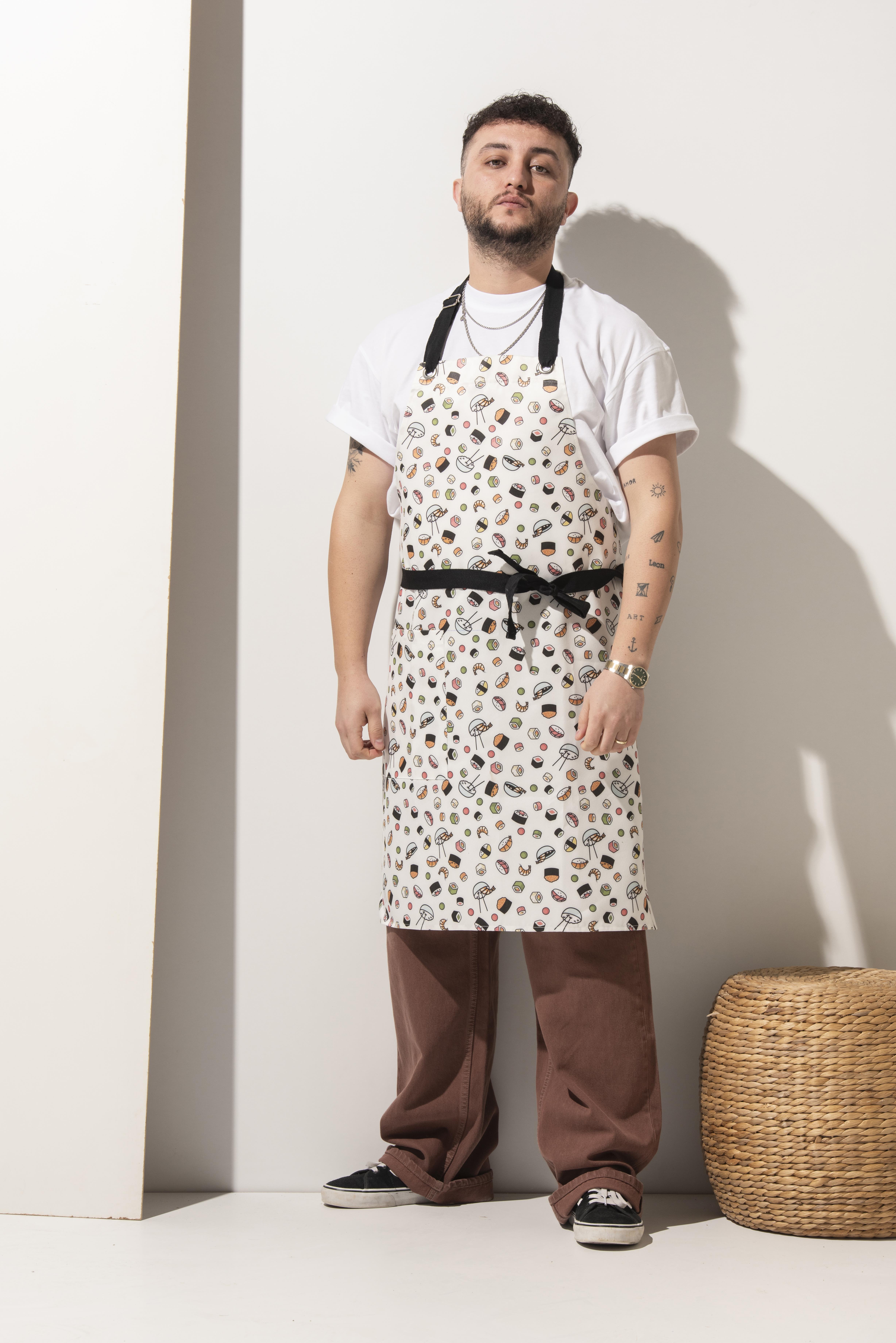 K-159 CHELSEA - Sushi Desenli Önlük 