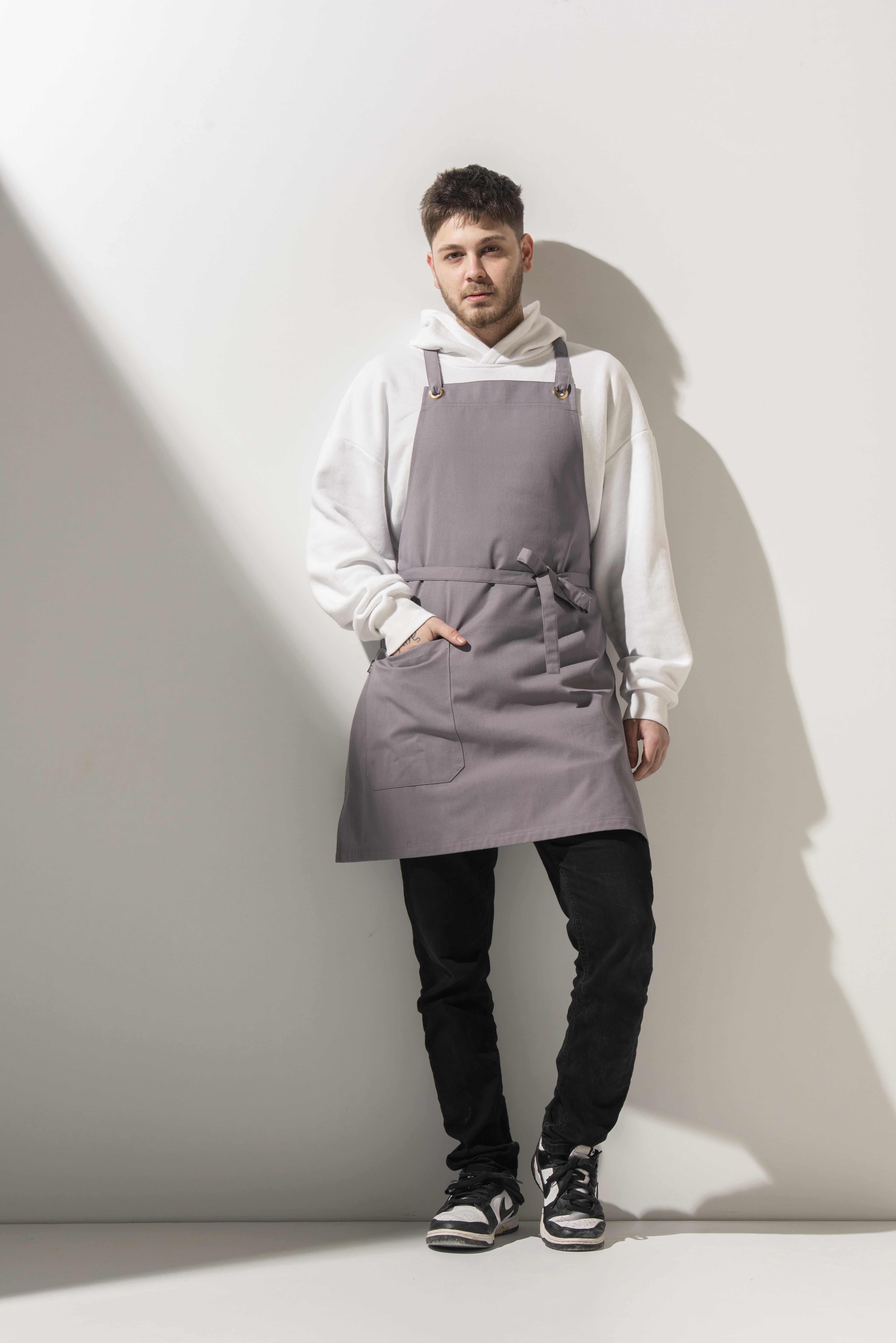 K-172 MABEL - Açık Gri Önlük 