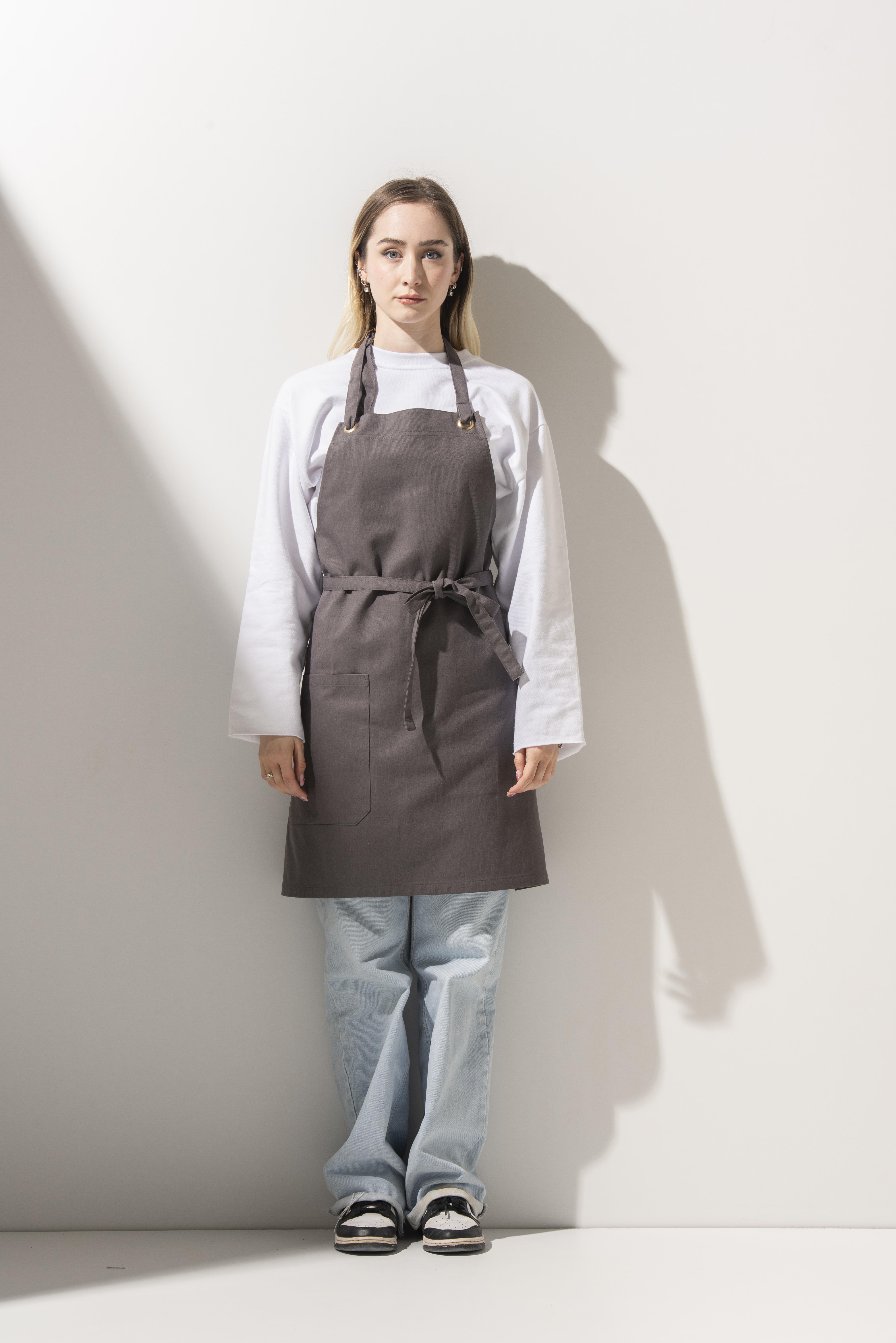 K-172 MABEL - Koyu Gri Önlük 