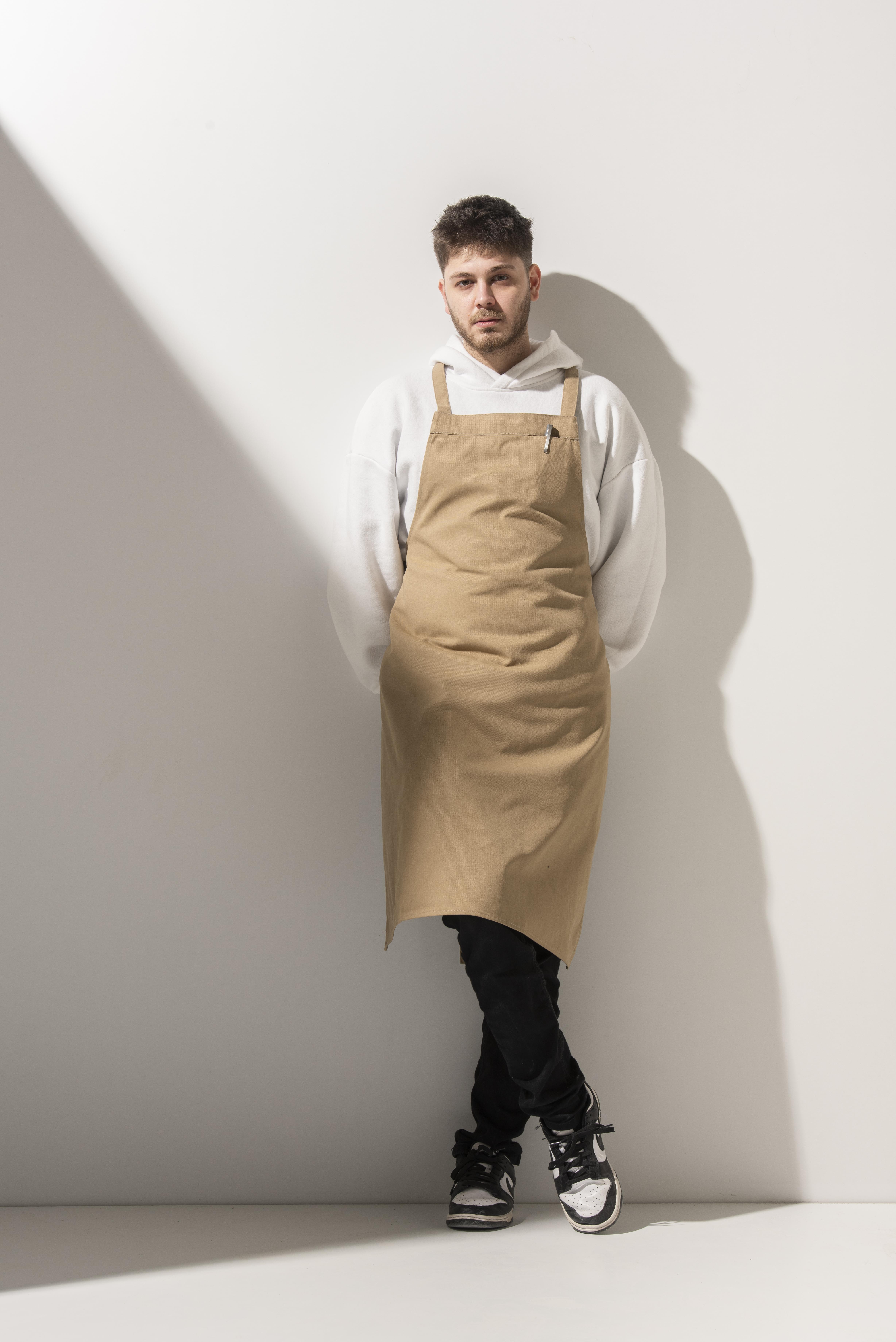 K-182 BASIC  - Camel Gizli Cep Detaylı Önlük 