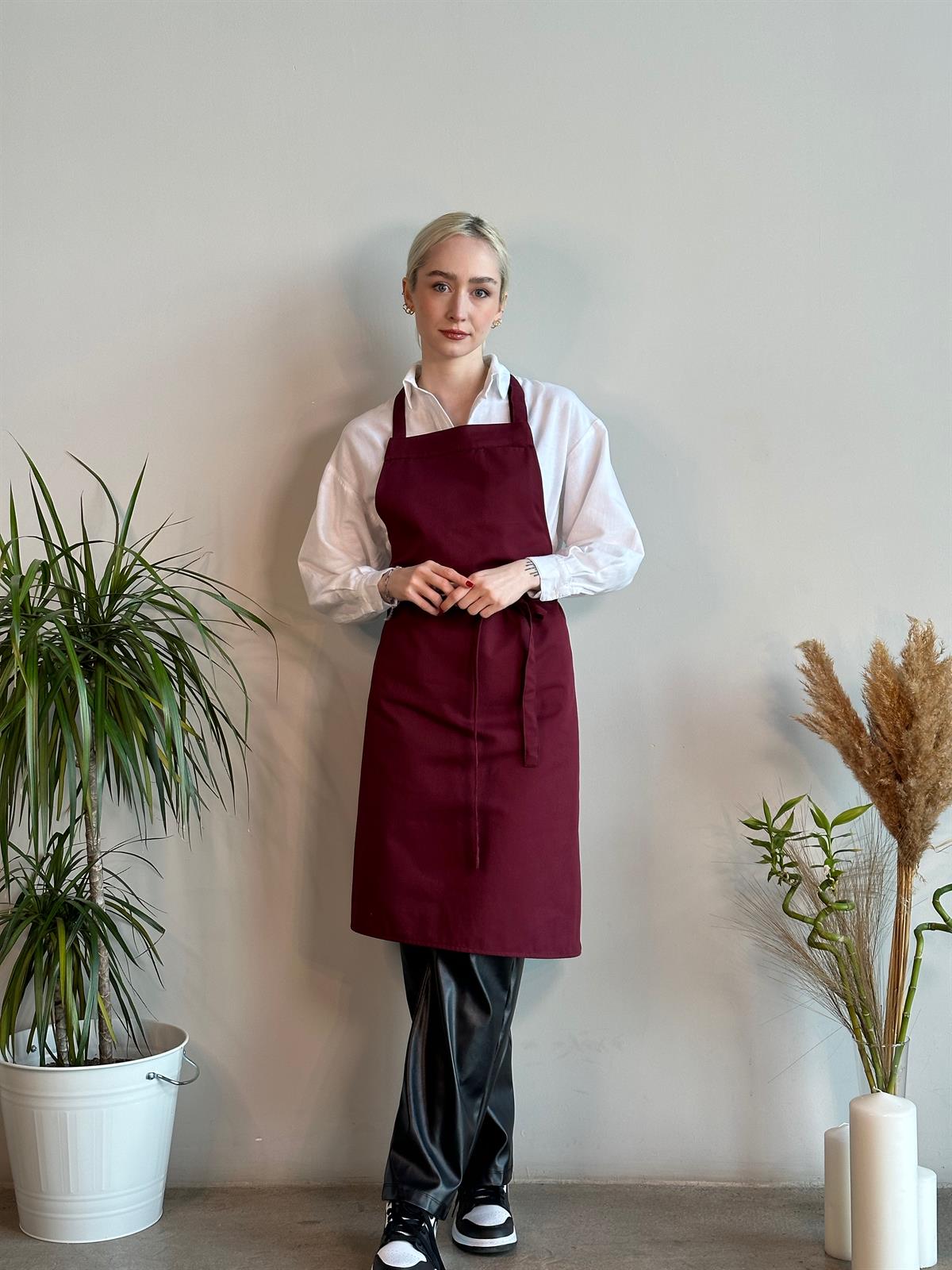 K-182 BASIC  - Renk Seçenekli Gizli Cep Detaylı Önlük 