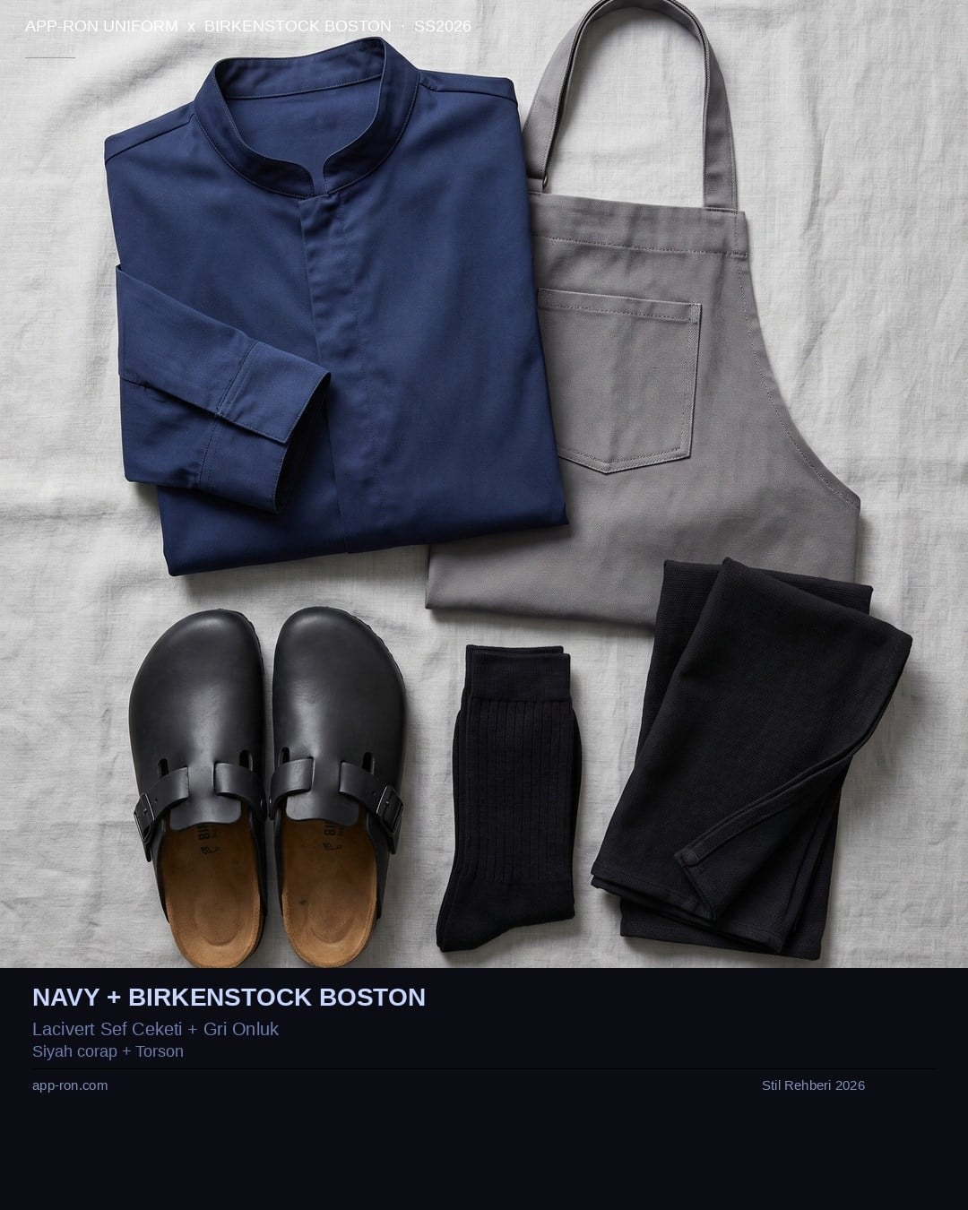 Navy + Birkenstock Boston - Stil Seti