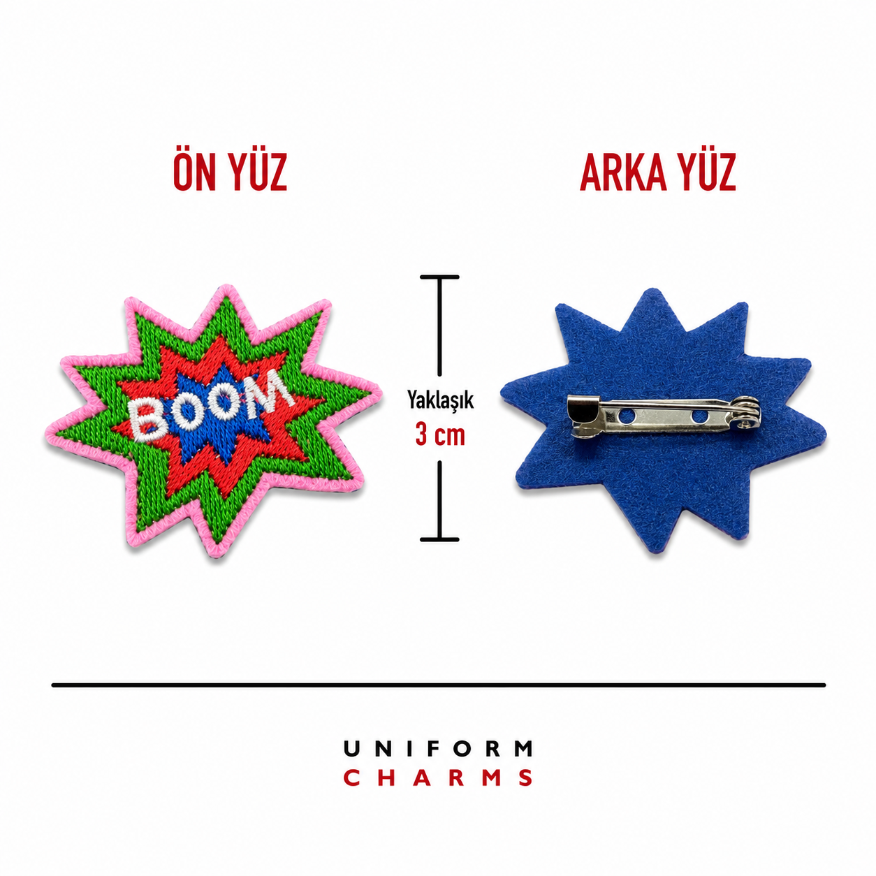 Uniform Charms™ Boom! Broş Charm