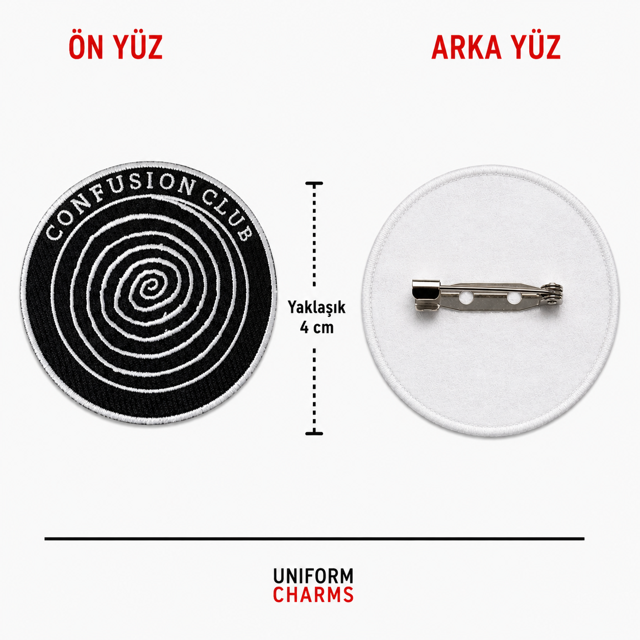 Uniform Charms™ Confusion Club (Spiral) Broş Charm