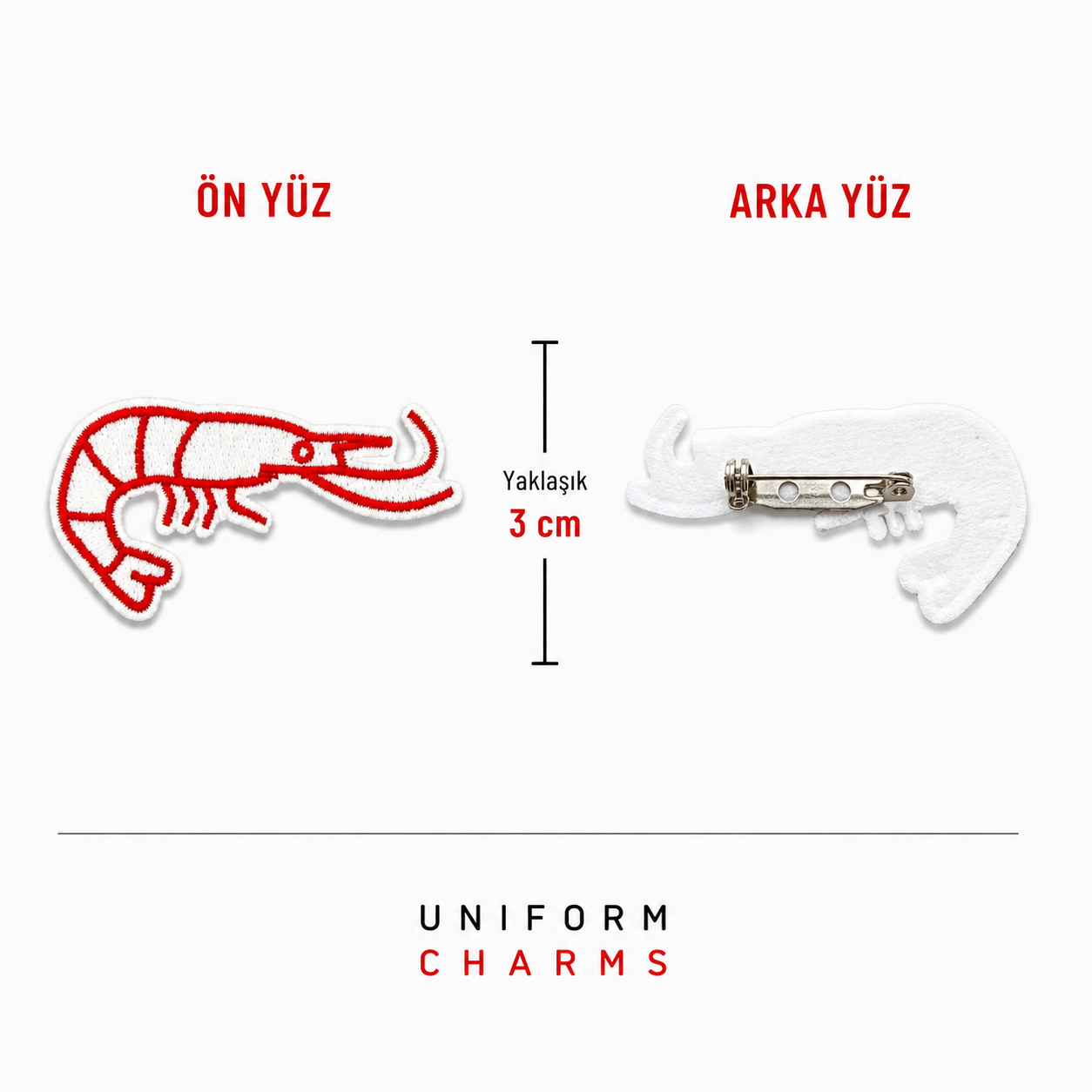 Uniform Charms™ Karides Broş Charm