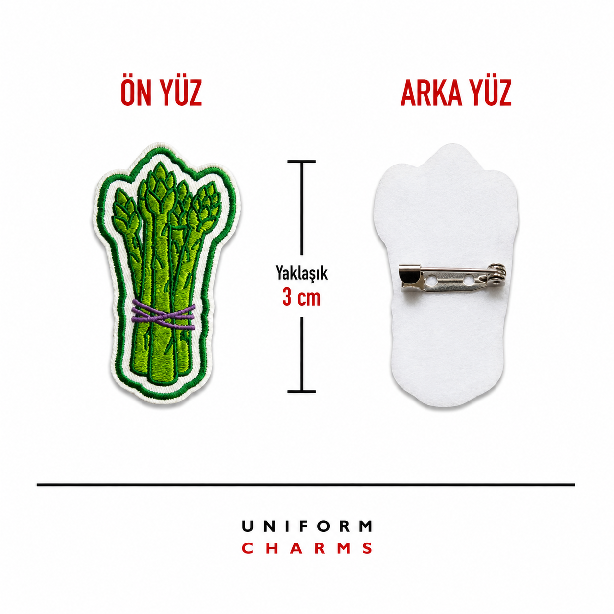 Uniform Charms™ Kuşkonmaz Broş Charm