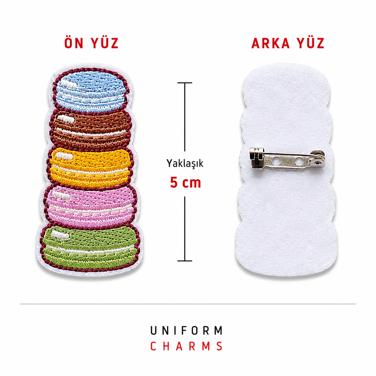 Uniform Charms™ Makaron Kulesi Broş Charm