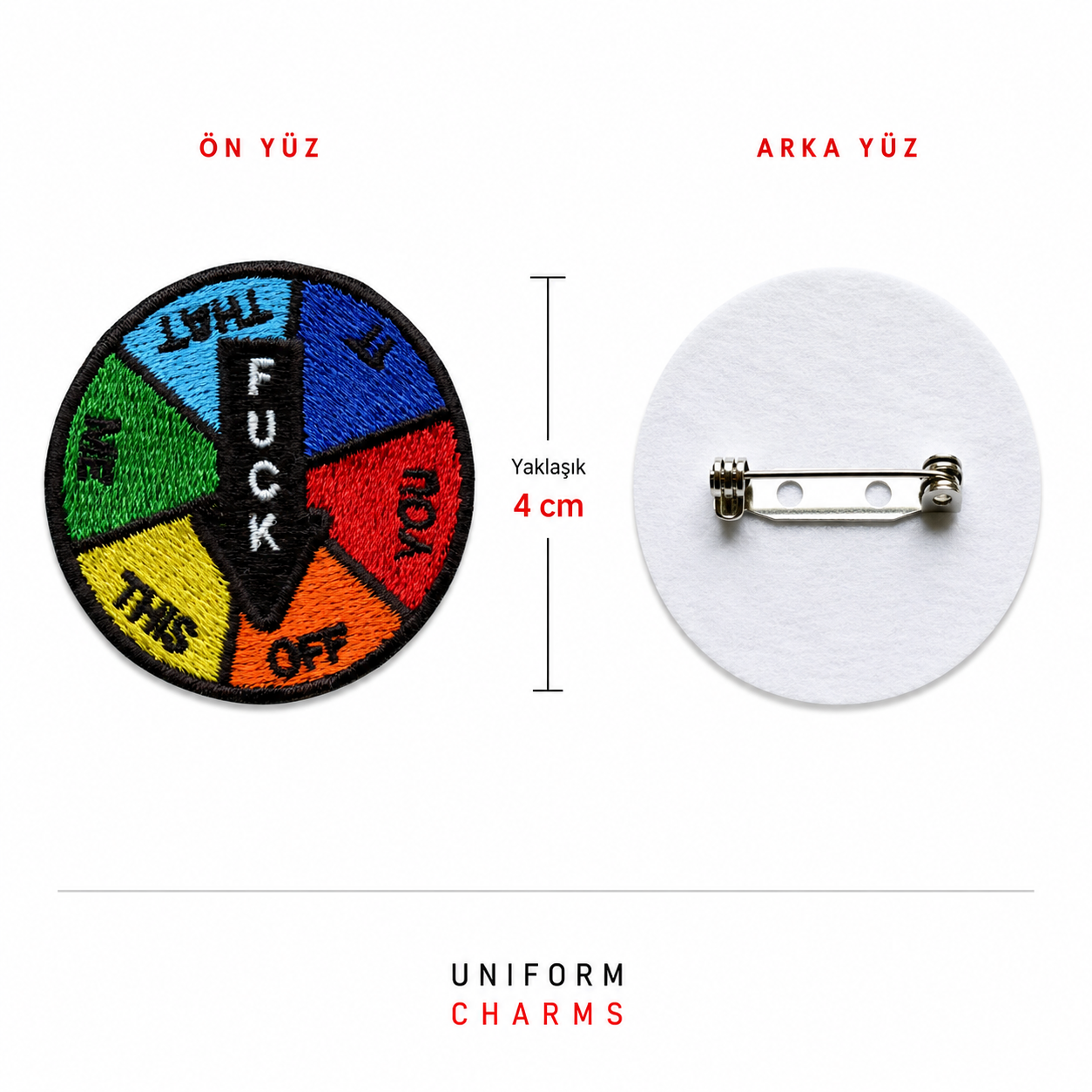 Uniform Charms™ Mood Çarkı Broş Charm