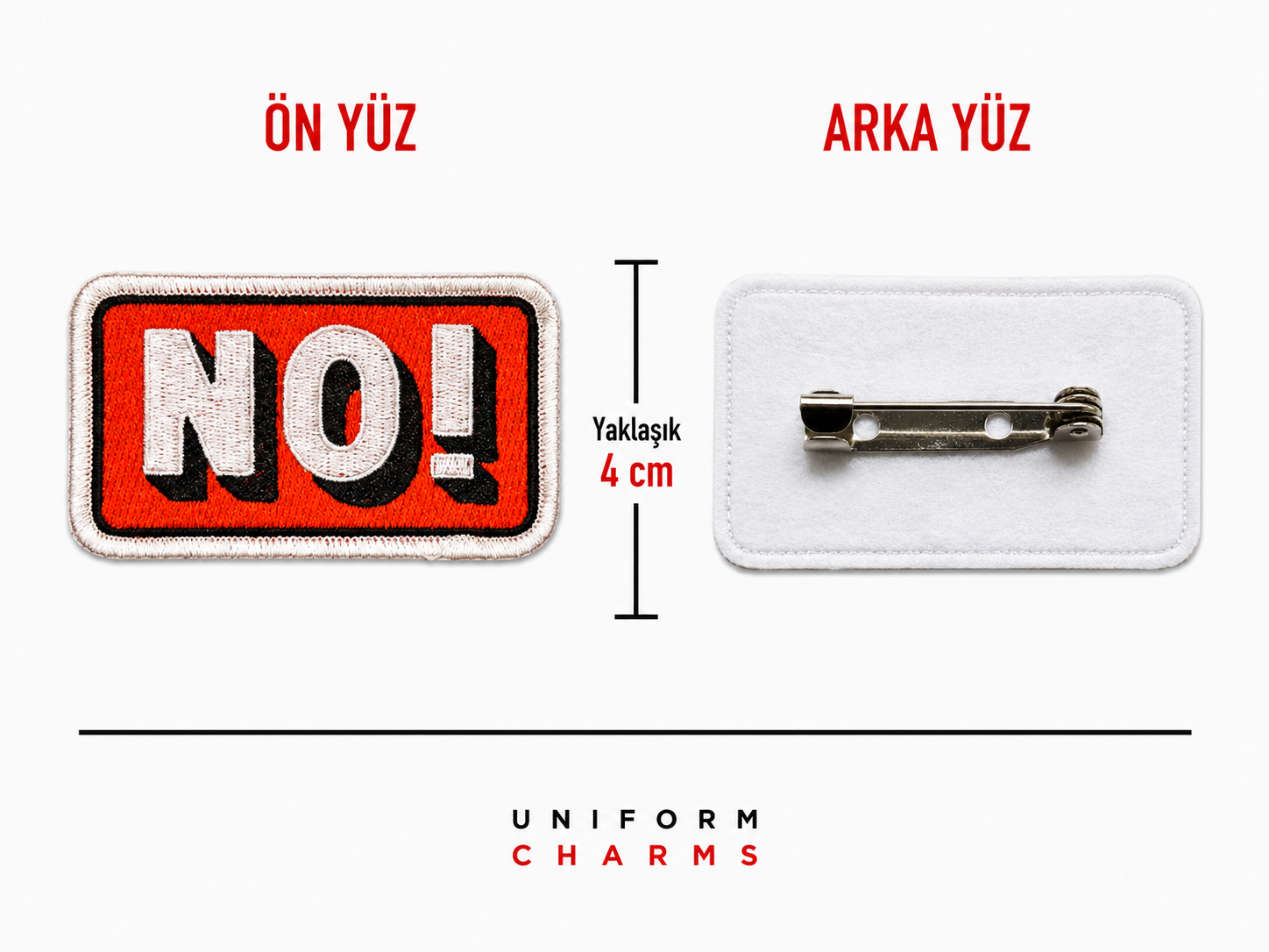 Uniform Charms™ No! Broş Charm