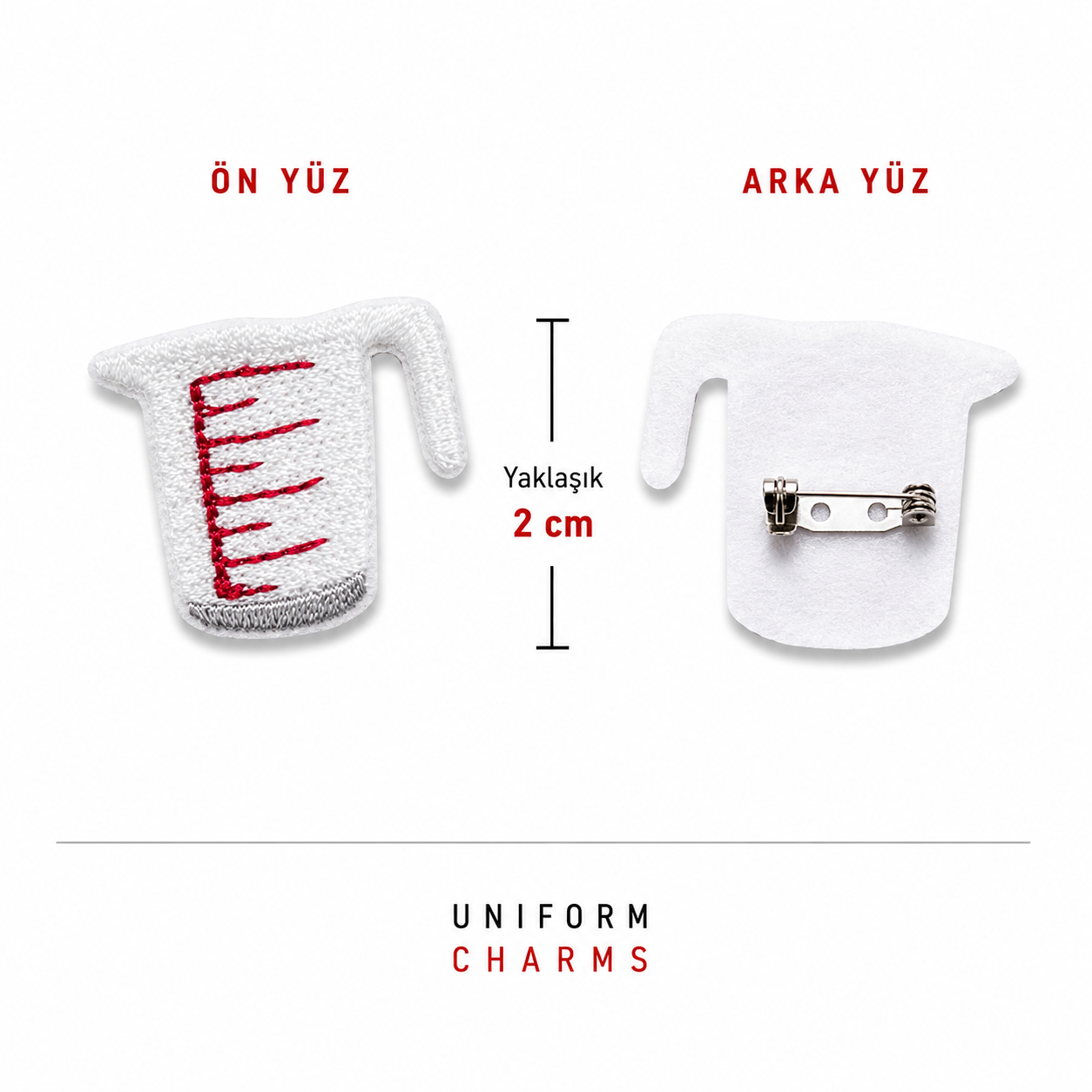 Uniform Charms™ Ölçü Kabı Broş Charm