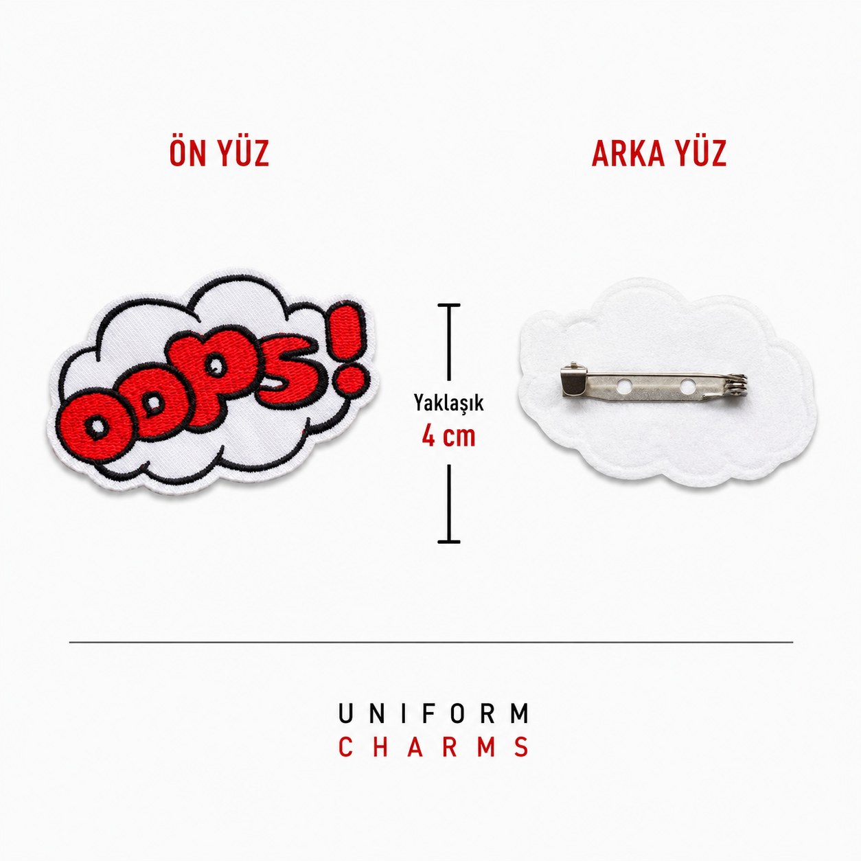 Uniform Charms™ Oops! Broş Charm