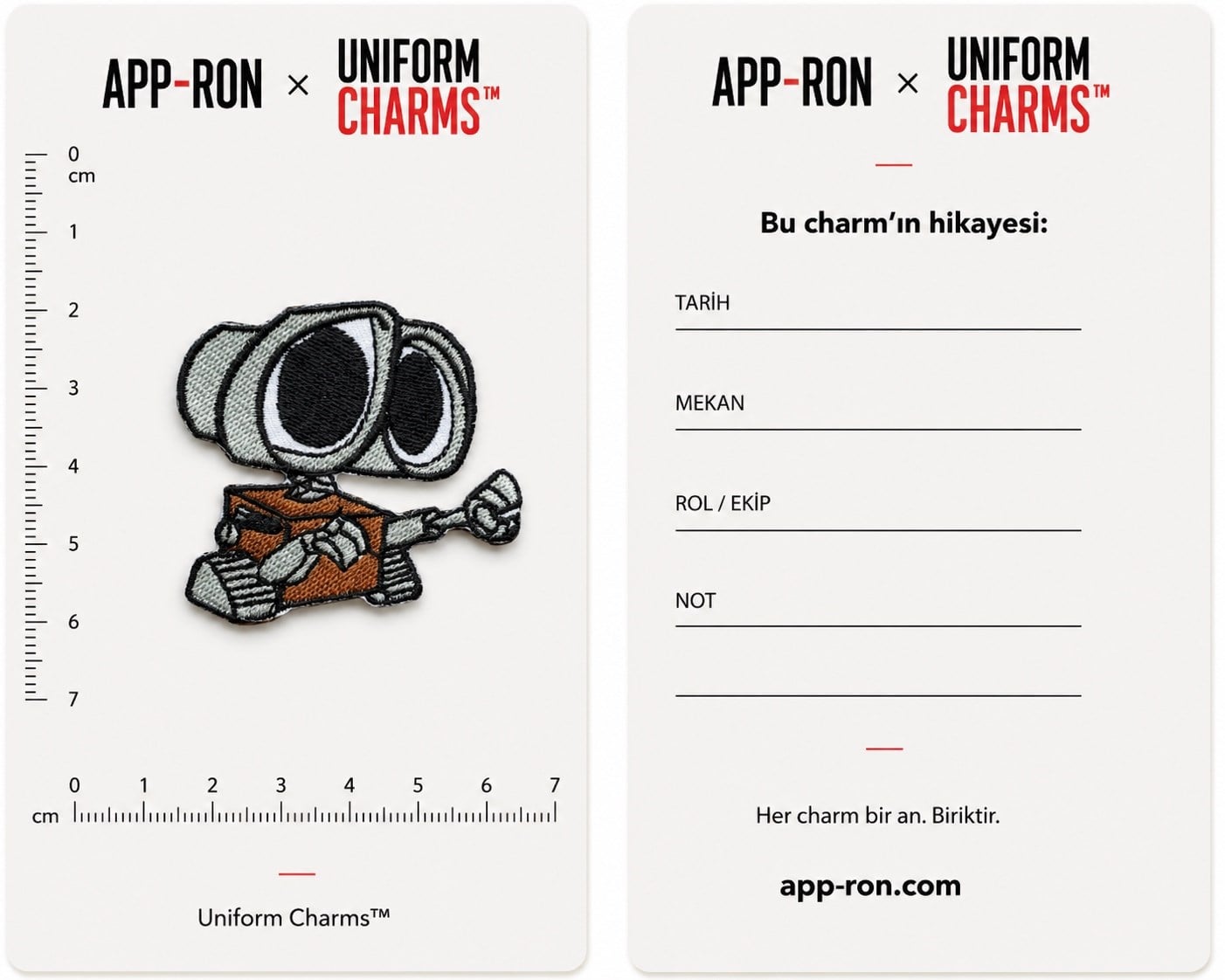Uniform Charms™ Robot Friend Broş Charm