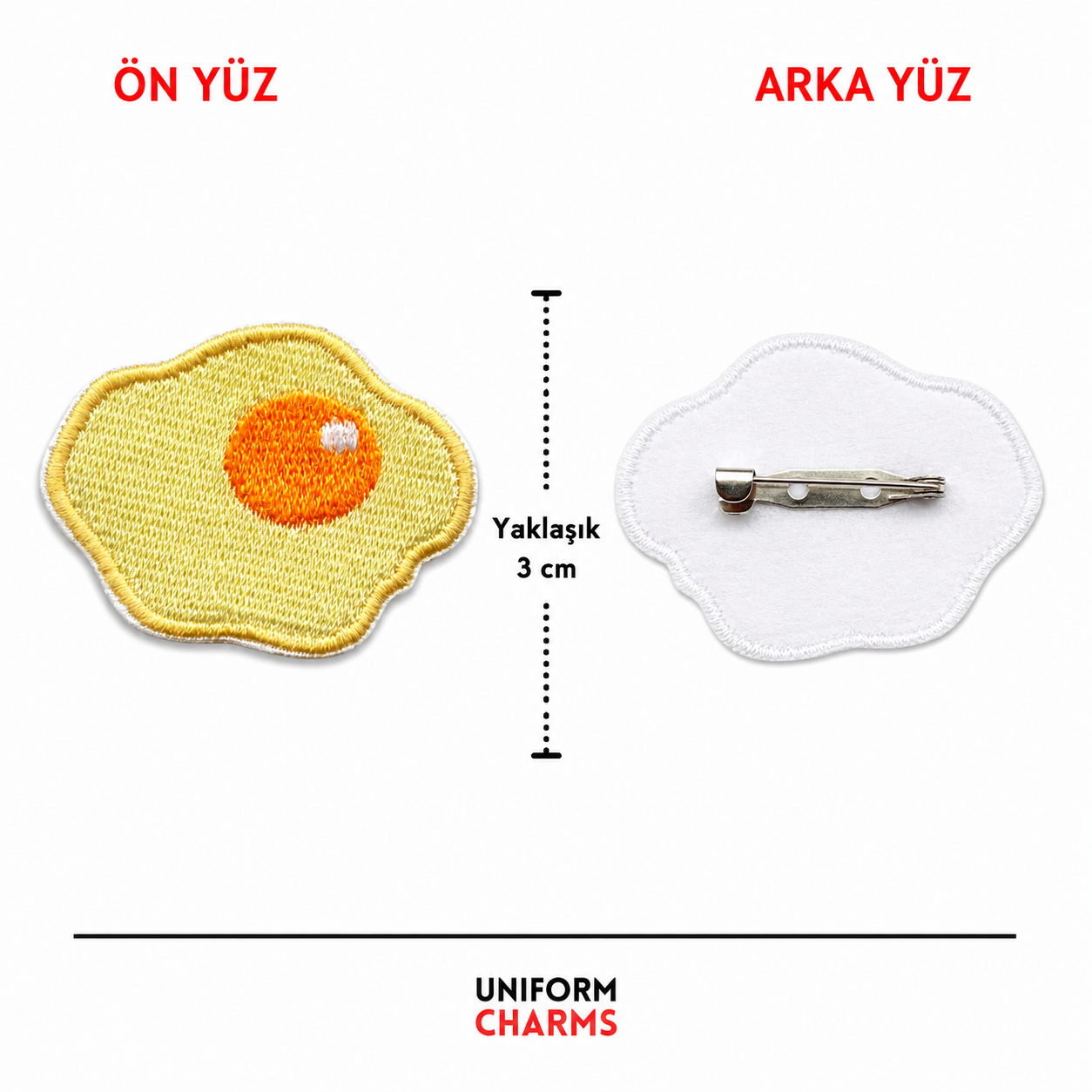 Uniform Charms™ Sahanda Yumurta Broş Charm