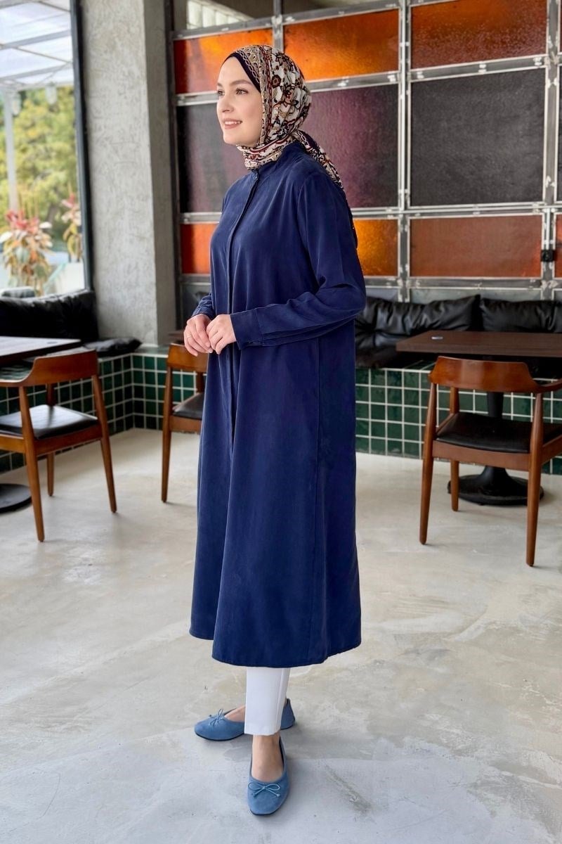 Alis 120 cm Uzun Tunik Lacivert