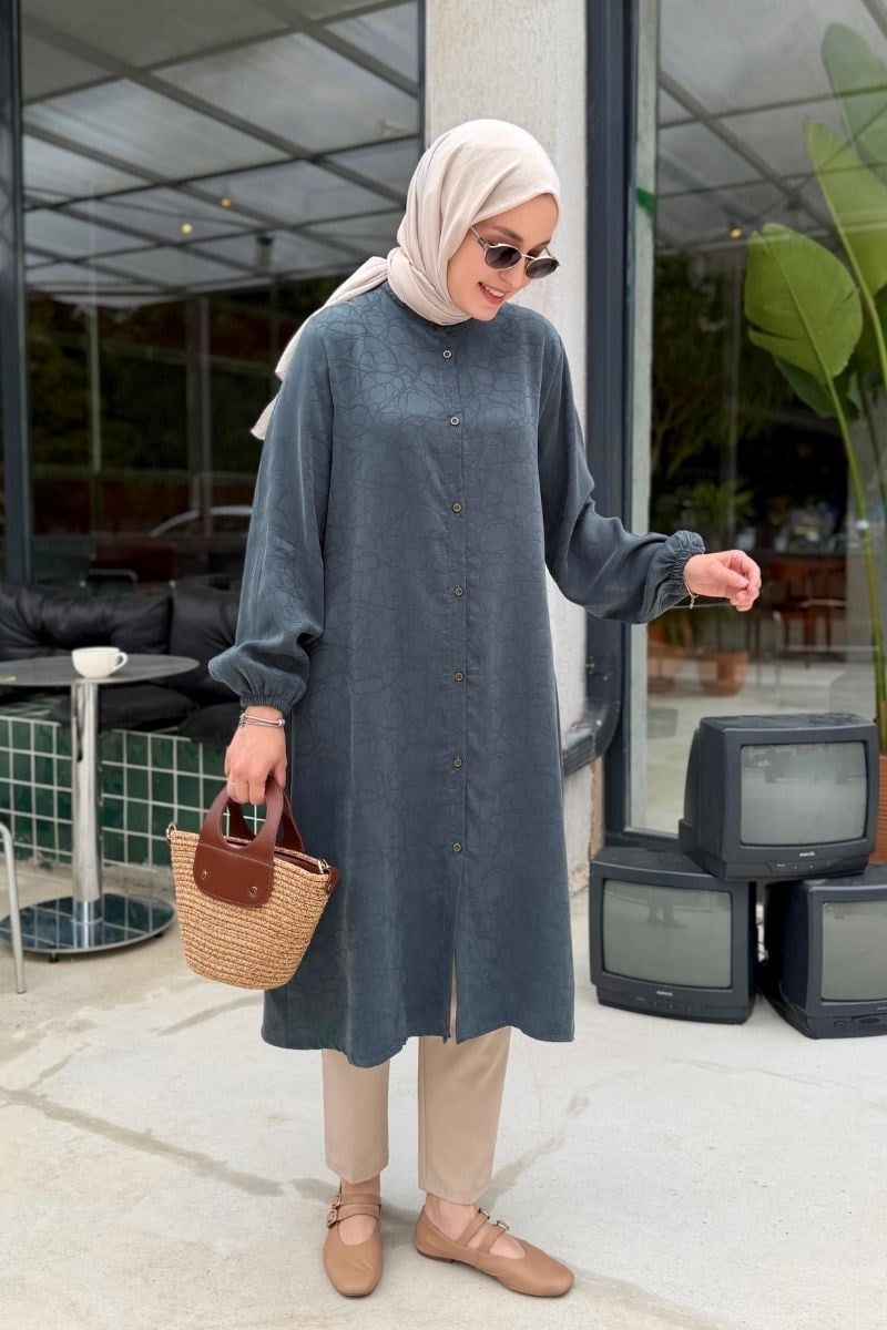 Basic Marakeş Uzun Tunik Adaçayı