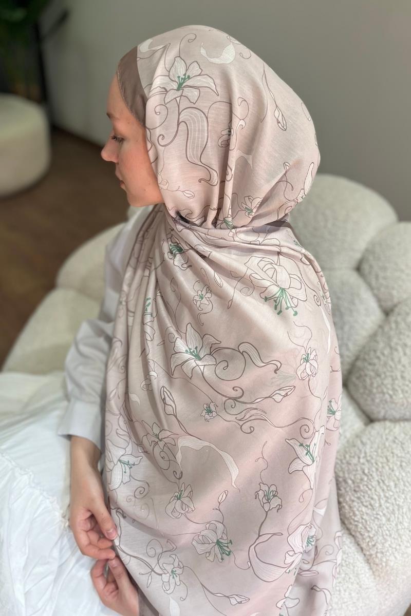 Begonvil Şal Soft Kahve