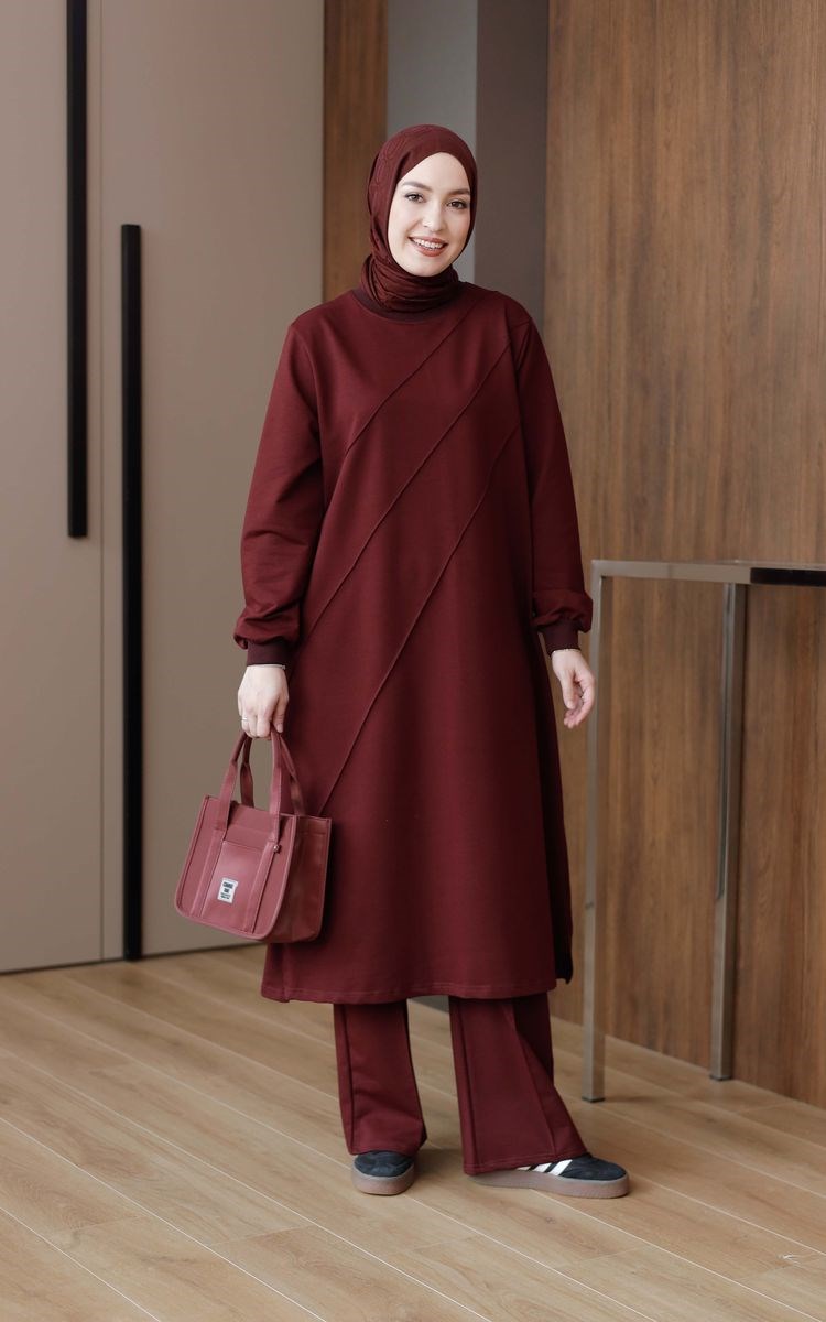 Çımalı 120 cm Uzun Takım Bordo