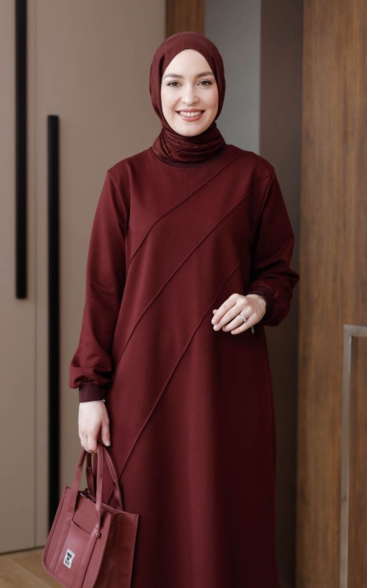 Çımalı 120 cm Uzun Takım Bordo