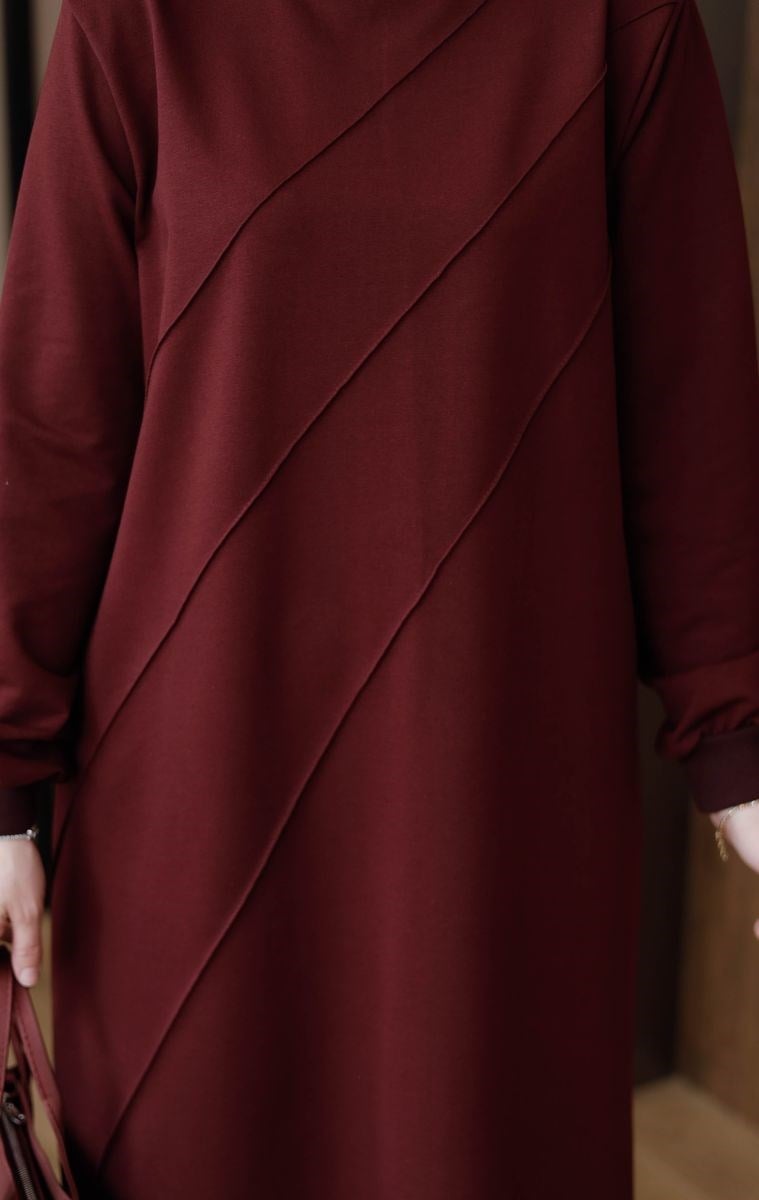 Çımalı 120 cm Uzun Takım Bordo