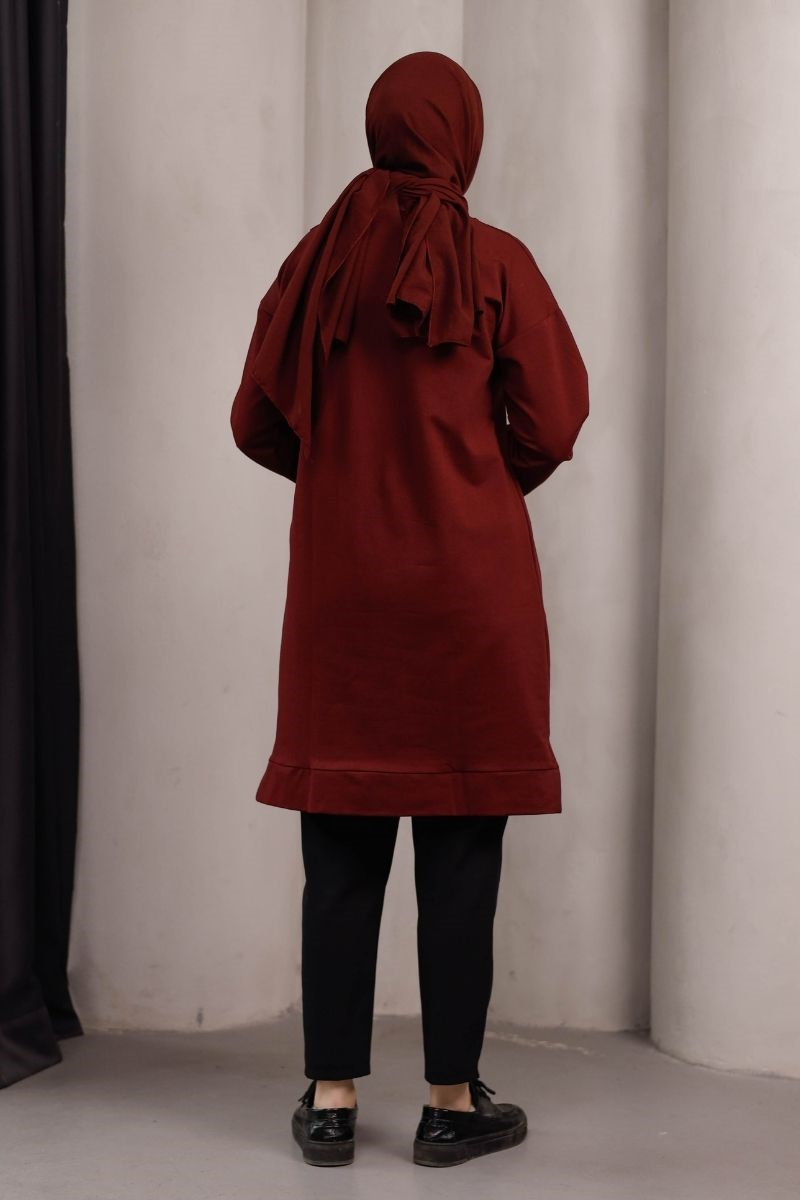 Marin Uzun Sweat Bordo
