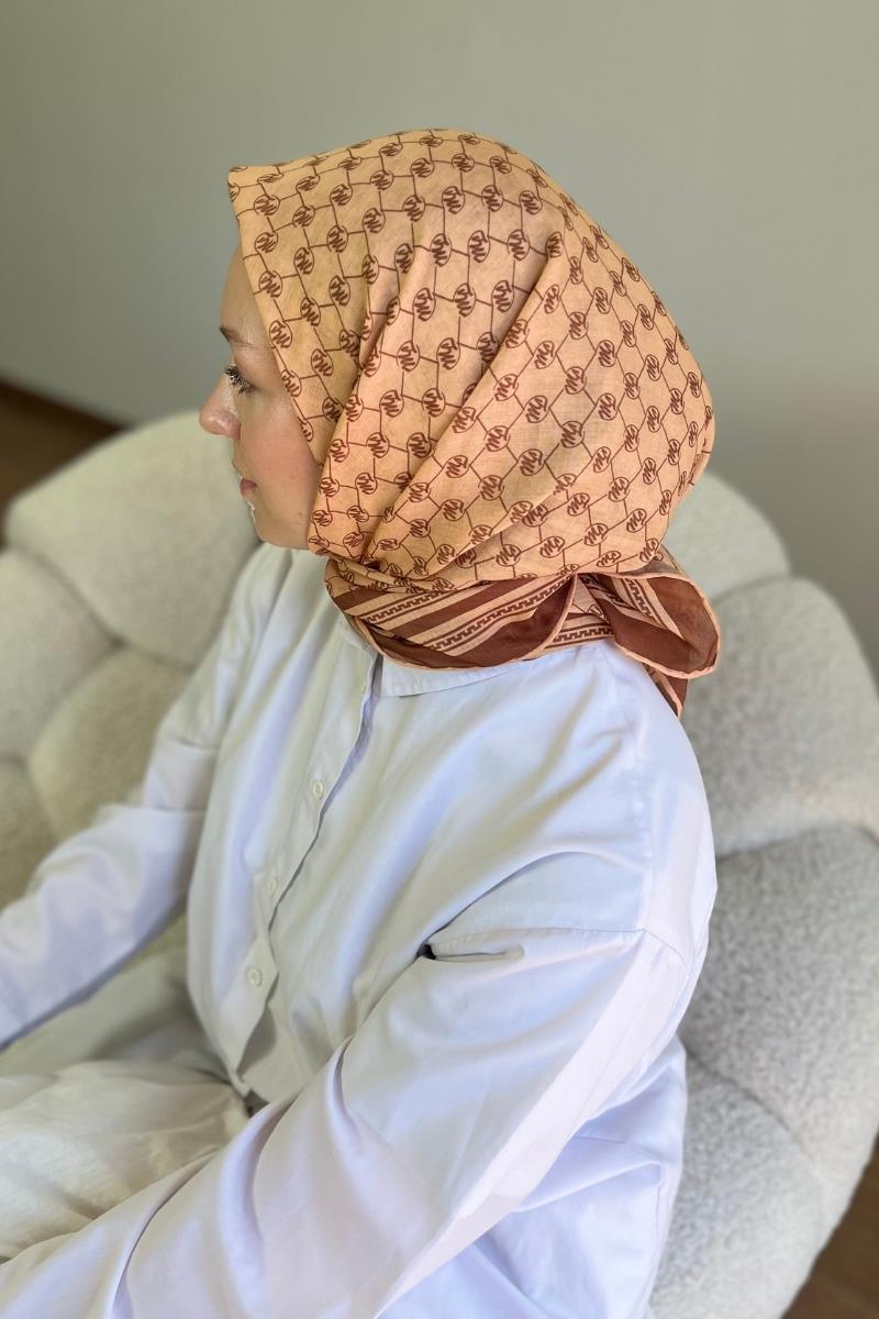 Mila Kare Eşarp Hardal