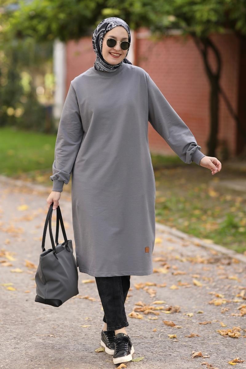 Neva 110 Cm Sweat Tunik Gri
